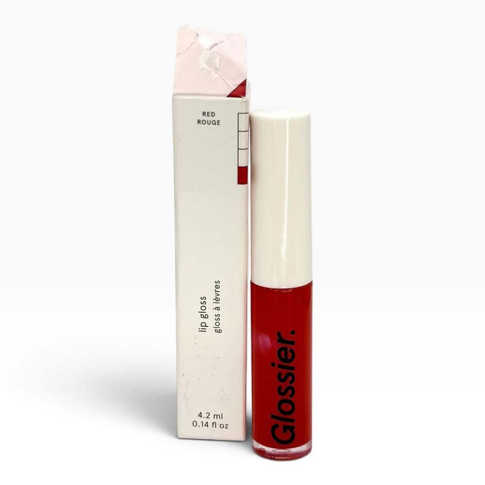 Glossier Lip Gloss Red Rouge 4.2ml 0.14 oz New Open Damaged Box High Shine
